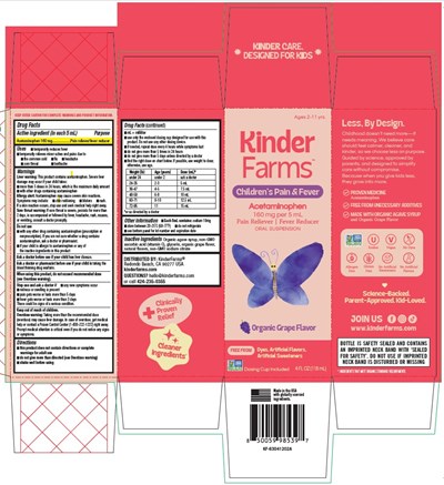Kinderfarms Children's Pain And Fever Pdp (Kf Childrens Pain And Fever 160mg Per 5ml Pdp)